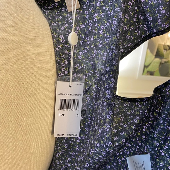 Michael Kors Sleeveless Floral Shirtdress Sz 6 NWT - Picture 8 of 8